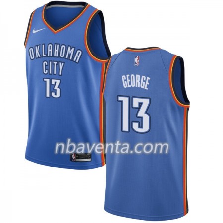 Camiseta Hombre Oklahoma City Thunder Paul George 13 Nike 2017-18 Azul Swingman Camiseta Hombre Oklahoma City Thunder Paul George 13 Nike 2017-18 Azul Swingman